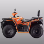 Orange and black YKF HS PRO ATV side view