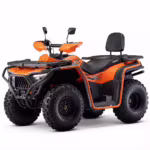 YKF-HS PRO 250cc adult atv orange and black utility quad with front rack