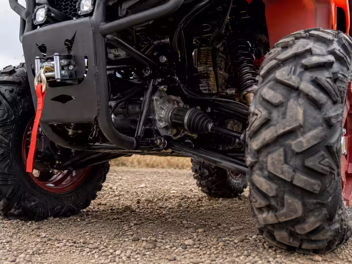 YKF-BD 350 Transmissão 4WD e configuração de transmissão por eixo para quadriciclos