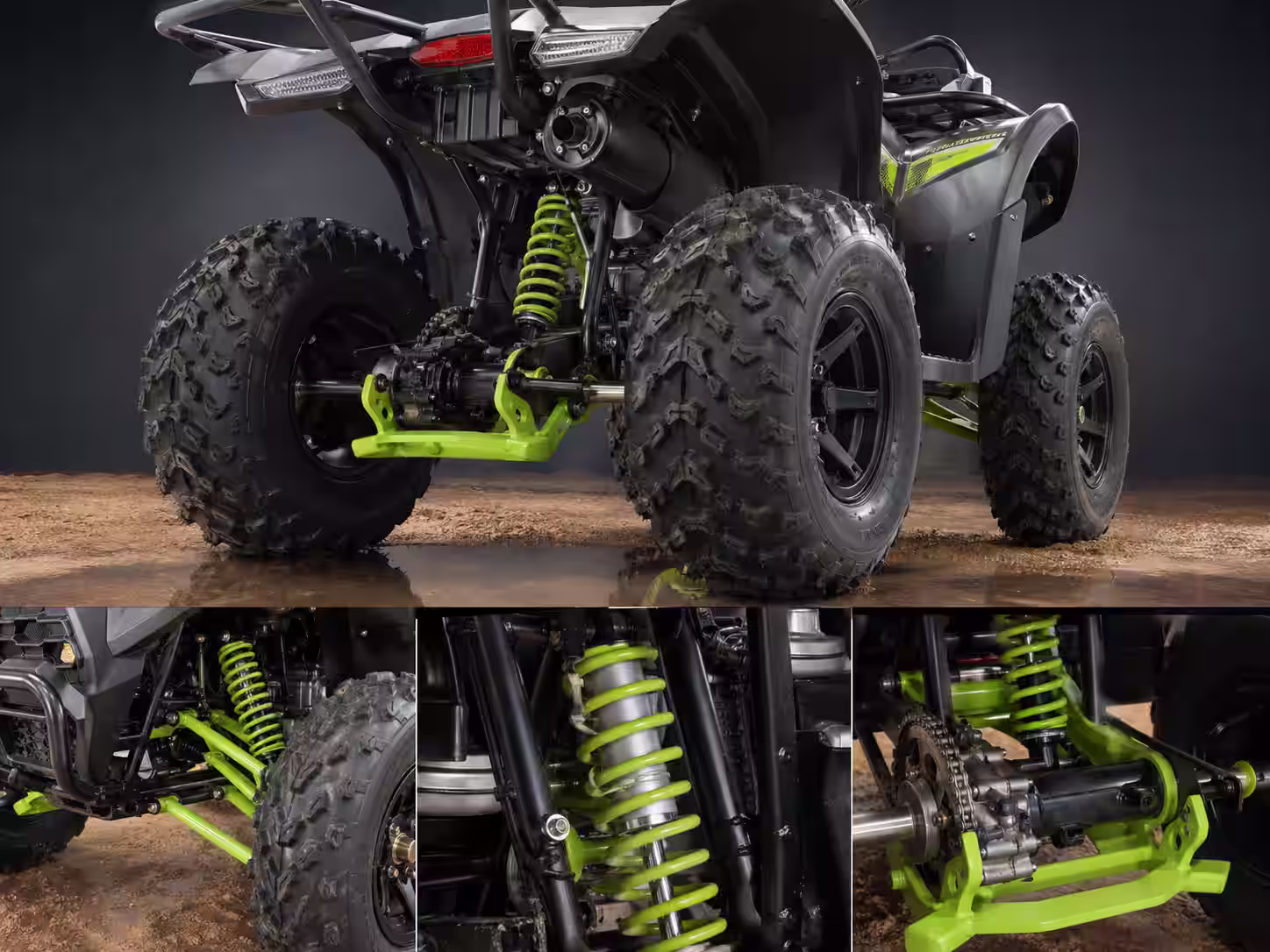 YKF-DDQ II front suspension and chassis detail