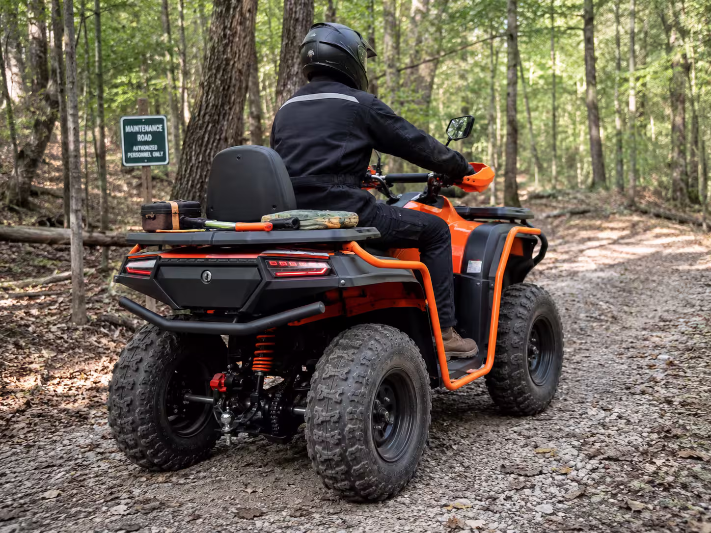 YKF-HS ATV in forest utility trail