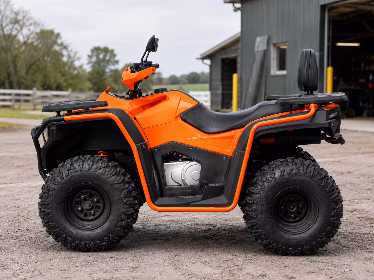 YKF-HS side profile showing drivetrain and seat layout